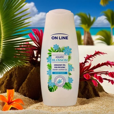 On Line Aquatic Blossom kremowy żel pod prysznic 400ml