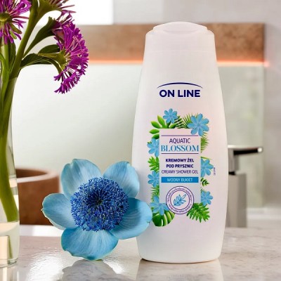 On Line Aquatic Blossom kremowy żel pod prysznic 400ml