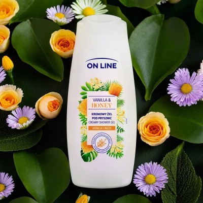 On Line Vanilia Honey kremowy żel pod prysznic 400ml