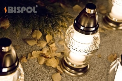 Bispol 4065K bezbarwny znicz szklany 5 sztuk