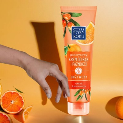 Cztery Pory Roku Rokitnik & Pomarańcza odżywczy krem do rąk i paznokci 130ml