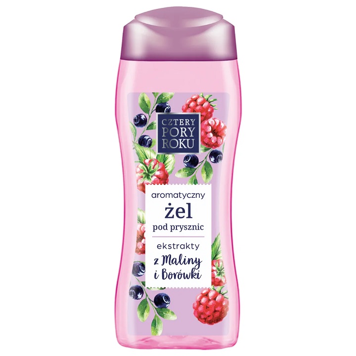 Cztery Pory Roku Malina i Borówka żel pod prysznic 300ml