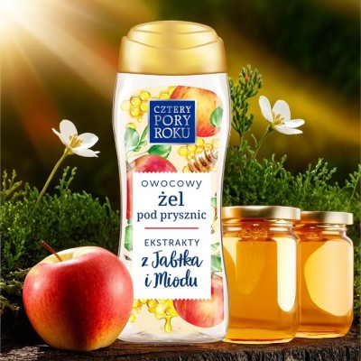 Cztery Pory Roku Jabłko i Miód żel pod prysznic 300ml