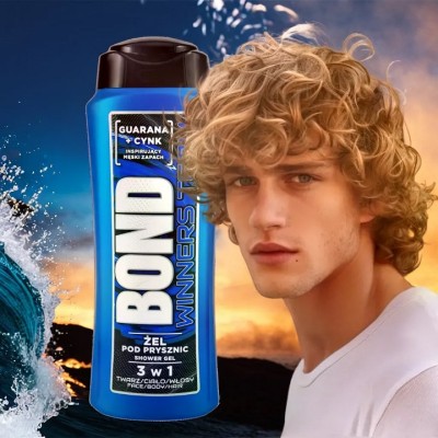 Bond Winners Team Guarana i Cynk żel pod prysznic 3w1 dla mężczyzn 400ml