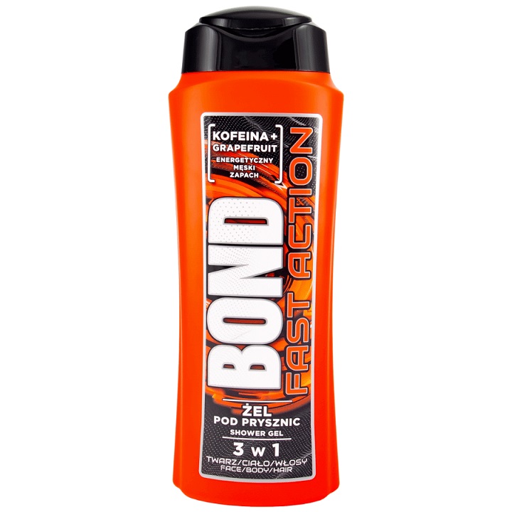 Bond Fast Action Kofeina i Grapefruit żel pod prysznic 3w1 dla mężczyzn 400ml