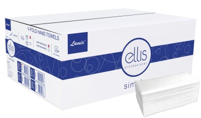 Ellis Professional Simple biały ręcznik składany 2-warstwowy 3000 listków