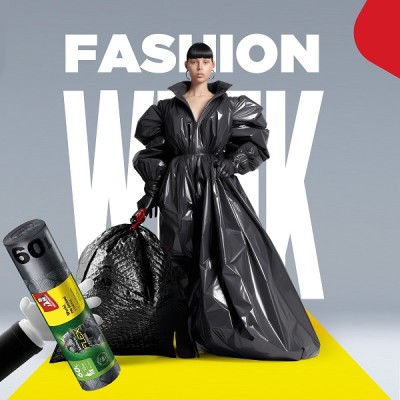 Jan Niezbędny Magnum Flex & Strong worki czarne z taśmą 60l 10 sztuk