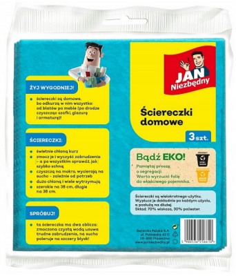 Jan Niezbędny domowe ściereczki do kurzu 3 szt.