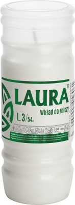 Bispol Laura l3 wkład zalewany do zniczy około 54h tacka 24 szt.