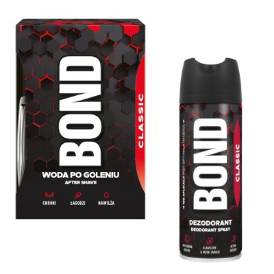 Bond Classic zestaw upominkowy woda po goleniu 100ml + dezodorant 150ml