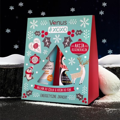 Venus XOXO Akcja Regeneracja zestaw balsam do ciała 250ml + krem do rąk 100ml