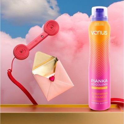 Venus Żurawina & Mango pianka do golenia dla kobiet 200ml