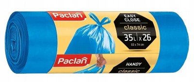 Paclan Classic z uszami worki na odpady 35L 26 sztuk
