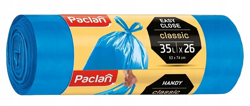 Paclan Classic z uszami worki na odpady 35L 26 sztuk