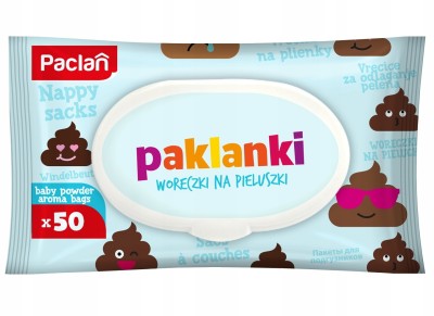 Paclan Paklanki zapachowe woreczki na pieluszki 50 sztuk
