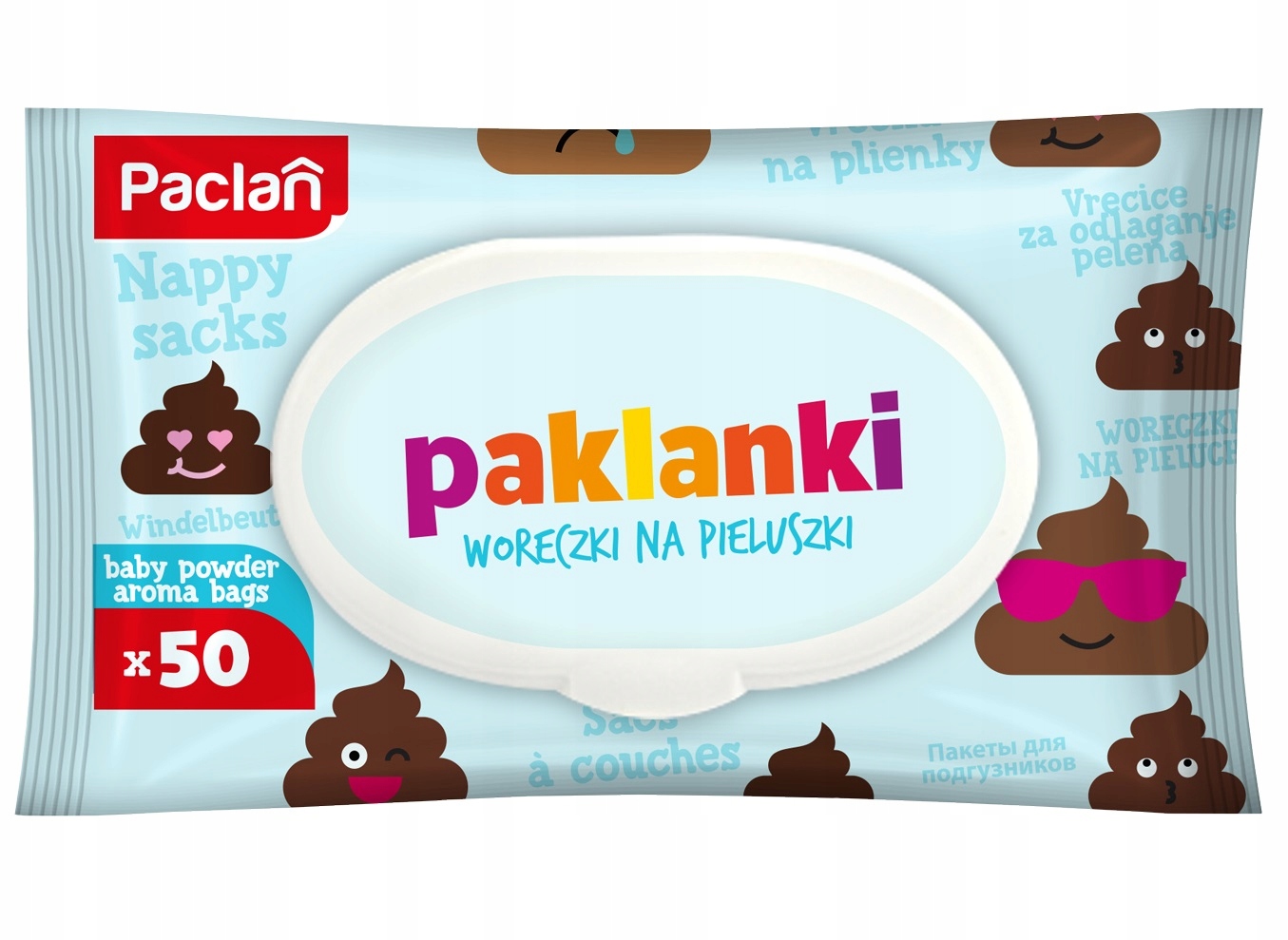 Paclan Paklanki zapachowe woreczki na pieluszki 50 sztuk