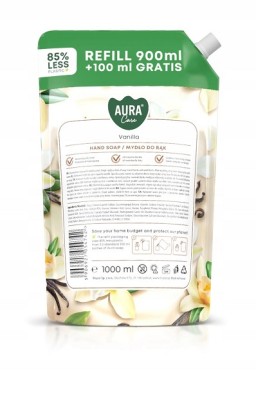 Bispol Aura Care Creamy Vanilla mydło w płynie doypack 1000ml