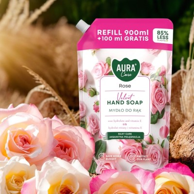 Bispol Aura Care Velvet Rose mydło w płynie doypack 1000ml