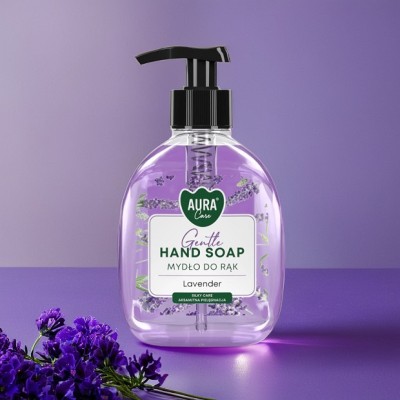 Bispol Aura Care Gentle Lavender mydło w płynie z dozownikiem 300ml