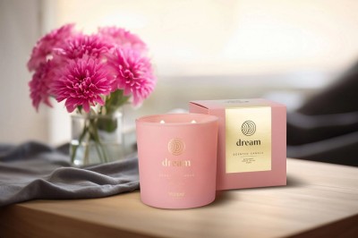 Bispol sn100m-038-391 Valpe DREAM świeca zapachowa w matowym szkle z dwoma knotami