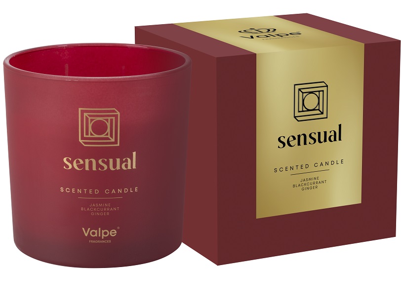 Bispol sn100m-036-390 Valpe SENSUAL świeca zapachowa w matowym szkle z dwoma knotami