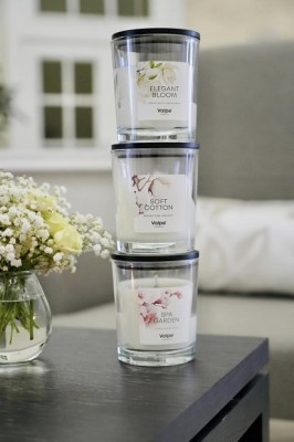 Bispol sn95d-254 Valpe - OGRÓD SPA świeca zapachowa w szkle z drewnianym wieczkiem - 50H