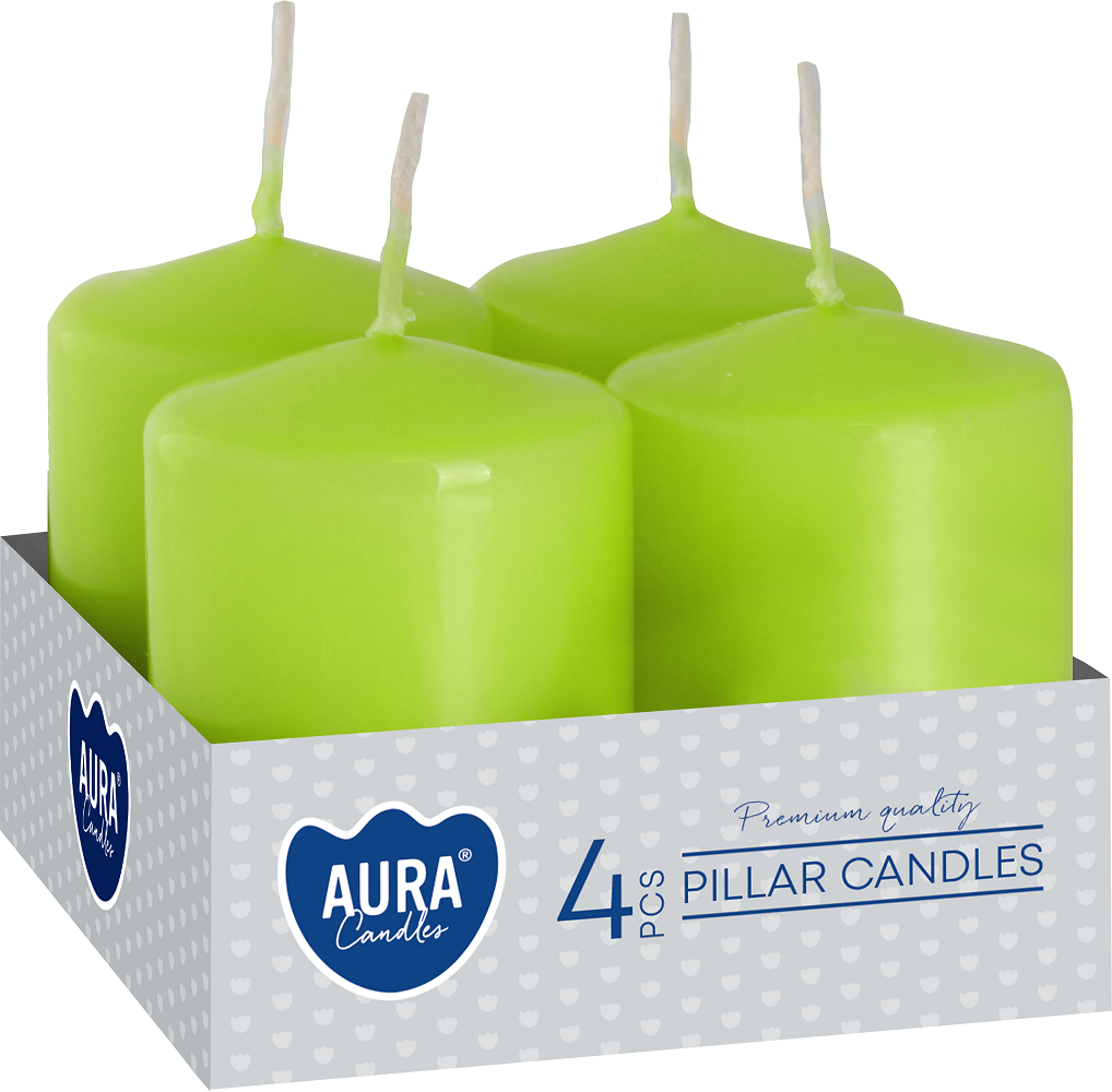 Bispol Aura sw40/60-064 Seledynowe świece wotywne - 4 sztuki
