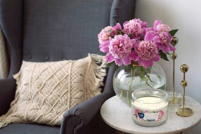 Bispol Pomarańczowe Ciasteczka świeca zapachowa w niskim słoju snp106-450 Aura 1 sztuka