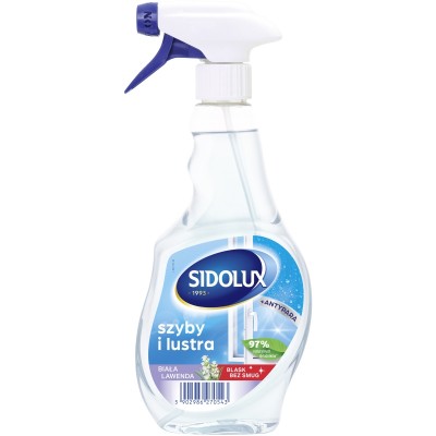 Sidolux Crystal preparat do szyb Antypara Biała Lawenda 500ml