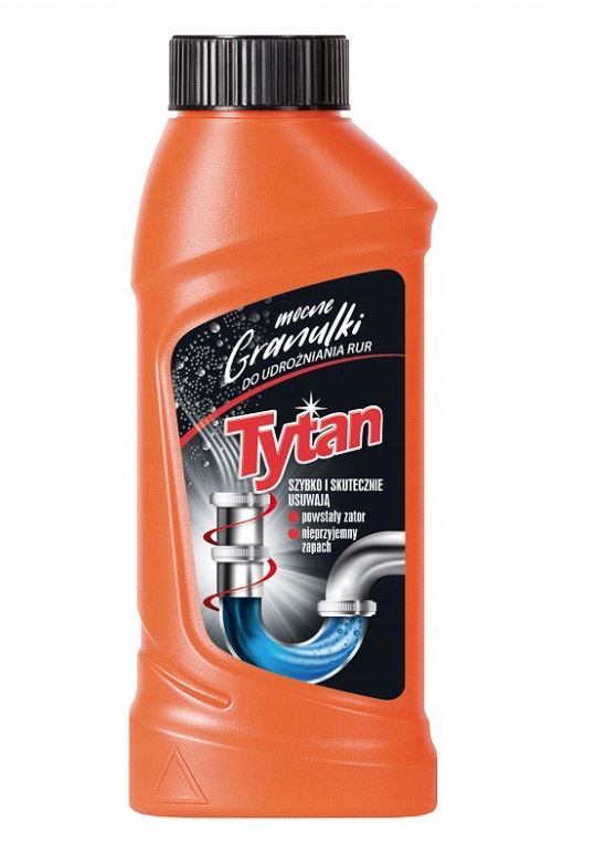 Tytan środek do udrożniania rur w granulkach 200g