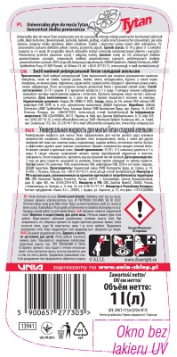 Tytan Słodka Pomarańcza koncentrat płyn uniwersalny 1l