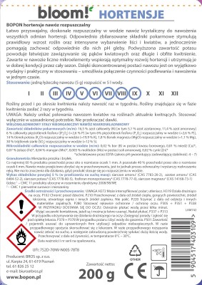 Biopon bloom! rozpuszczalny nawóz koncentrat do hortensji 200g