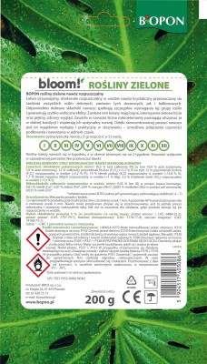 Biopon bloom! rozpuszczalny nawóz koncentrat do roślin zielonych 200g