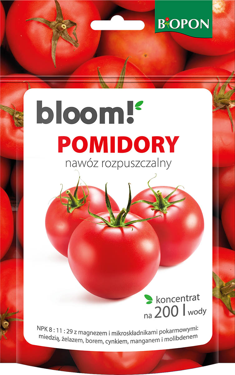 Biopon bloom! rozpuszczalny nawóz koncentrat do pomidorów 200g