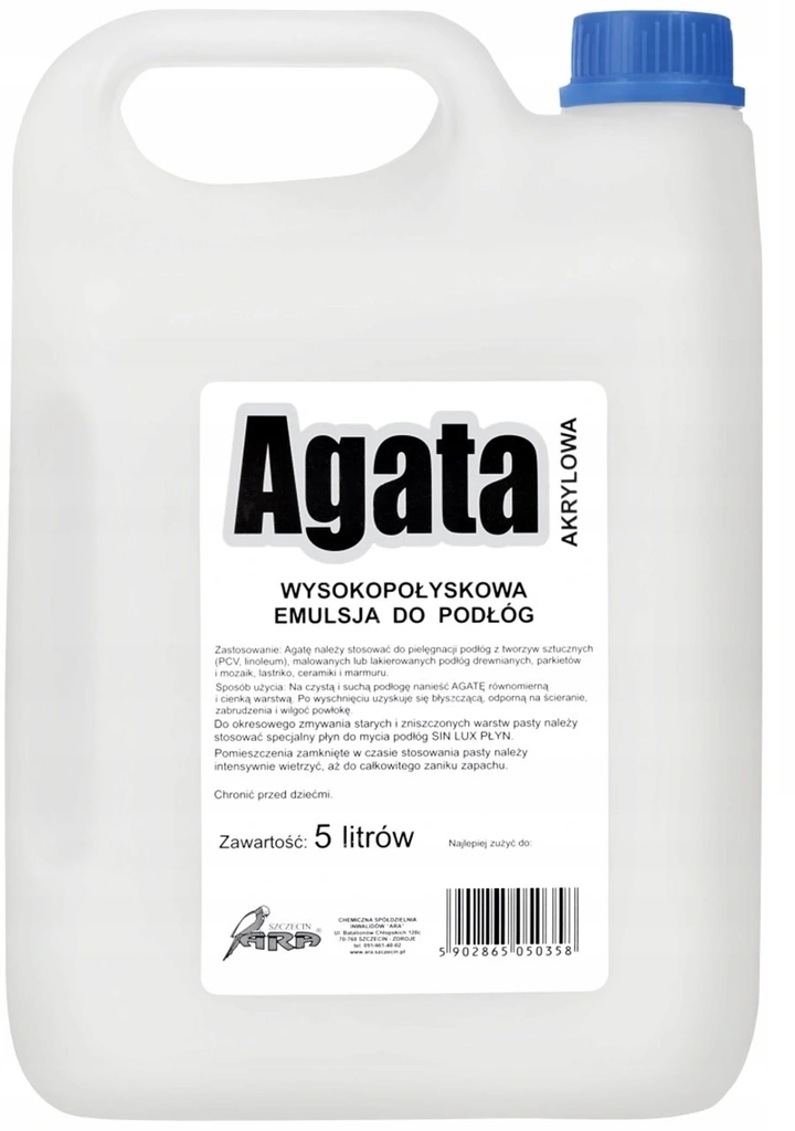 Agata emulsja wysokopołyskowa do podłóg 5l