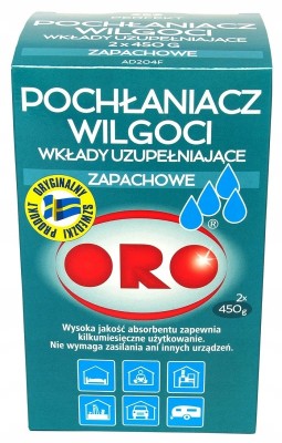 Oro Fresh pochłaniacz wilgoci wkłady uzupełniające 2 x 450g