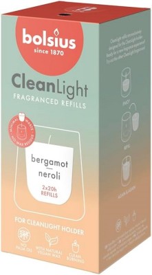Bolsius Cleanlight Bergamotka i Neroli zapachowy wkład 20 godzinny 2 sztuki