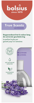 Bolsius True Scents LAWENDA dyfuzor zapachowy z patyczkami - 60ml
