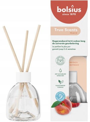 Bolsius True Scents BRZOSKWINIA dyfuzor zapachowy z patyczkami - 60ml