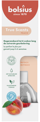 Bolsius True Scents BRZOSKWINIA dyfuzor zapachowy z patyczkami - 60ml