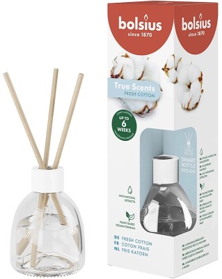 Bolsius True Scents ŚWIEŻA BAWEŁNA dyfuzor zapachowy z patyczkami - 60ml