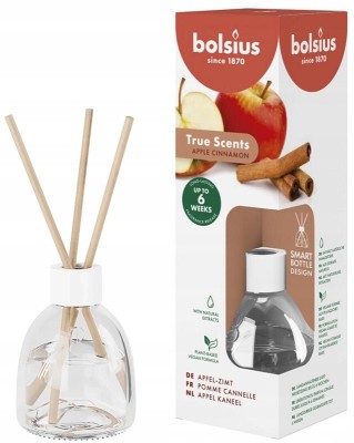 Bolsius True Scents JABŁKO - CYNAMON dyfuzor zapachowy z patyczkami - 60ml