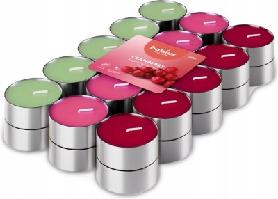 Bolsius Multi Coloured Żurawina podgrzewacze zapachowe 3,5 godzinne - 30 sztuk