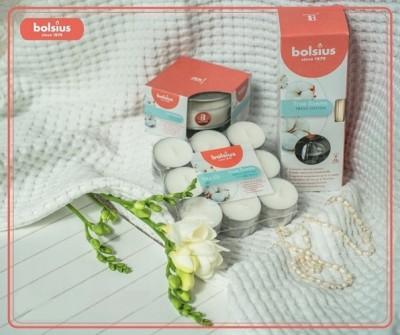 Bolsus True Scents Świeża Bawełna podgrzewacze zapachowe 4 godzinne - 18 sztuk