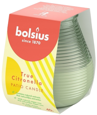 Bolsius Patiolight Citronella Zielona świeca zapachowa 94/91 w szkle