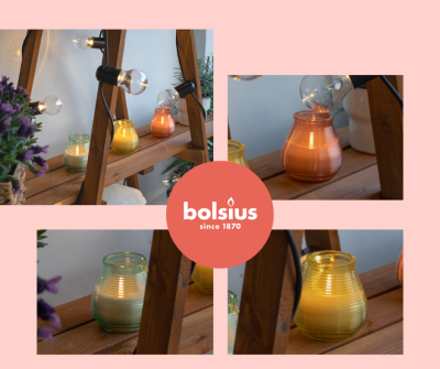 Bolsius Patiolight Citronella Zielona świeca zapachowa 94/91 w szkle