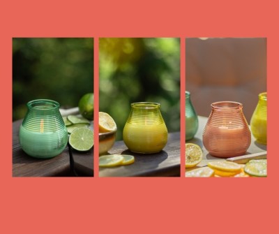 Bolsius Patiolight Citronella Zielona świeca zapachowa 94/91 w szkle