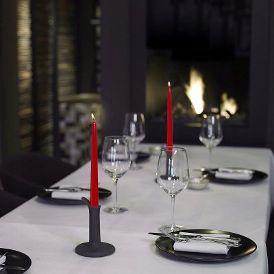 Bolsius Czerwona świeca stołowa szpica 245/24mm - 10 sztuk