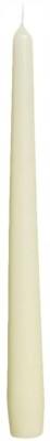 Bolsius Kremowa świeca stołowa szpica 245/24mm - 12 sztuk