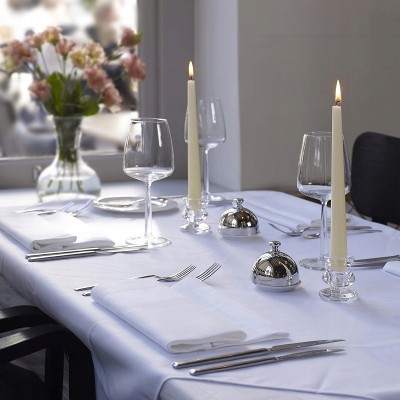 Bolsius Kremowa świeca stołowa szpica 245/24mm - 12 sztuk